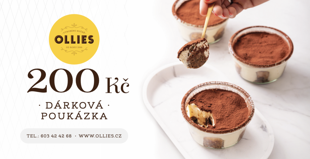 Dárkový poukaz na 200 Kč OLLIES